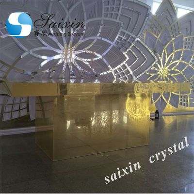Unique event stage decoration flower design acrylic stand for backdrops