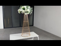 핫 판매 결혼식 중심 조각 금 금 금속 꽃 스탠드