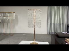 새로운 결혼식 중심 조각 금 촛불 들고 꽃 스탠드 크리스탈 사슬